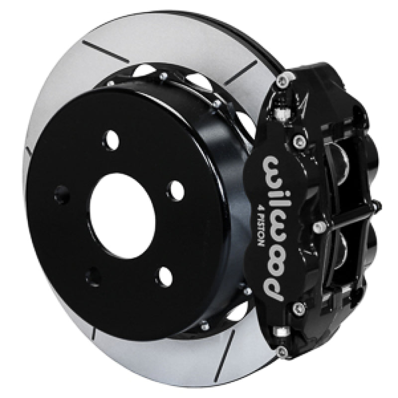 Wilwood 20-21 Jeep Gladiator Narrow Superlite 4R Rear Brake Kit Slotted 13.50in Rotor w/Lines - Blk