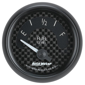Autometer GT Series 52mm Short Sweep Electronic 0-90 ohms Fuel Level (For most 65-97 GM)