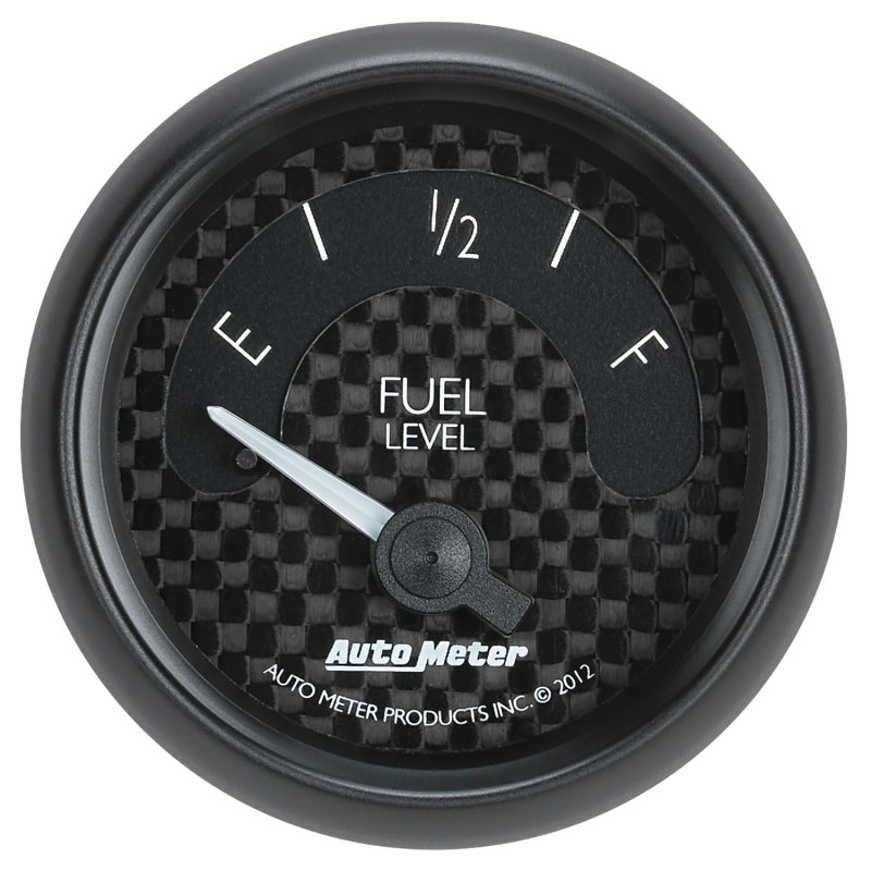 Autometer GT Series 52mm Short Sweep Electronic 0-90 ohms Fuel Level (For most 65-97 GM)