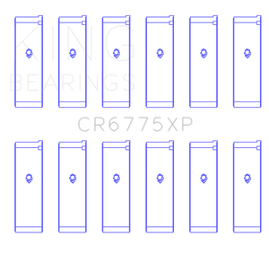 King Engine Bearings Nissan VQ35DE Performance Rod Bearing Set - Size STDX