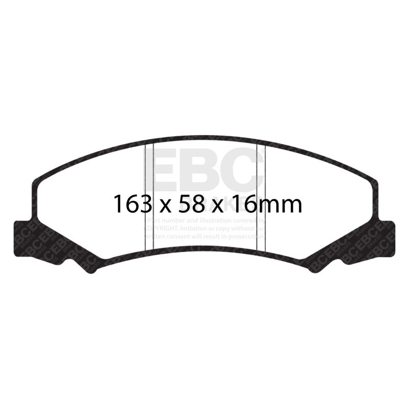 EBC 08-09 Buick Allure (Canada) 5.3 Yellowstuff Front Brake Pads