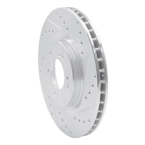 R1 00-09 Honda S2000 Front Right Drilled & Slotted Silver Brake Rotor