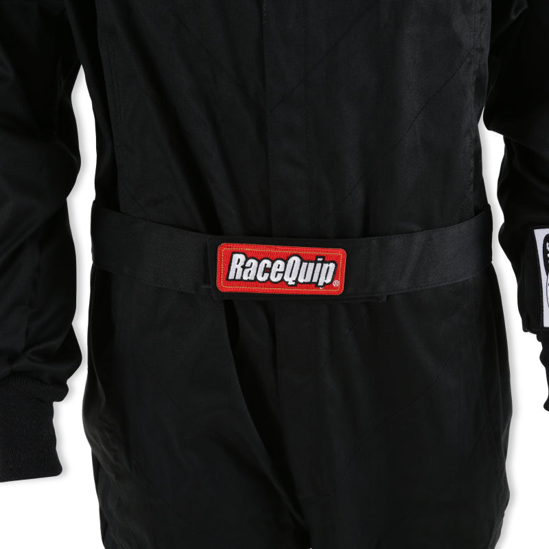 RaceQuip Black Chevron-1 Suit - SFI-1 3XL