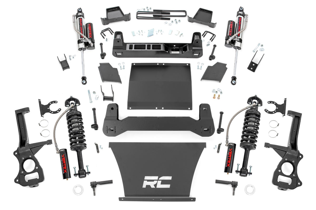 Rough Country 4 Inch Lift Kit AT4/Trailboss | Chevy/GMC 1500 2WD/4WD (19-24)/Silverado 1500 (19-24)