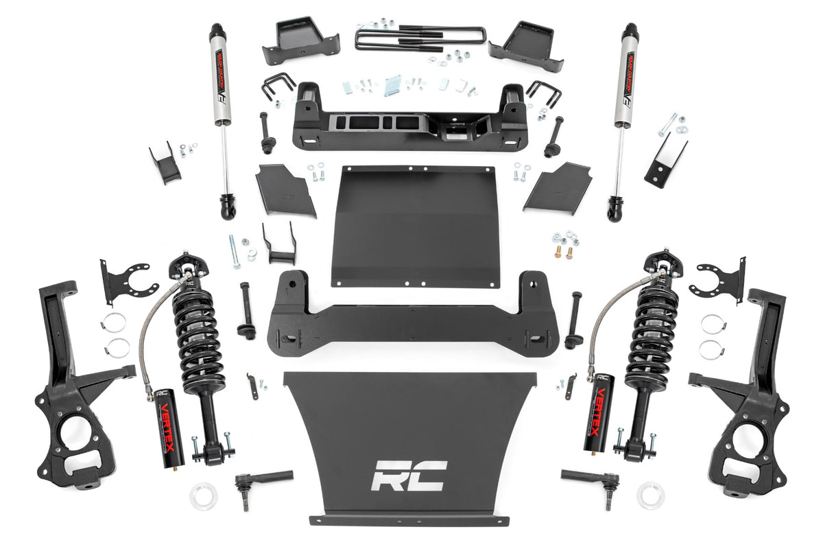 Rough Country 4 Inch Lift Kit AT4/Trailboss | Chevy/GMC 1500 2WD/4WD (19-24)/Silverado 1500 (19-24)