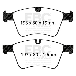 EBC 08-10 Mercedes-Benz GL320 3.0 TD (373mm Front Rotors) Yellowstuff Front Brake Pads