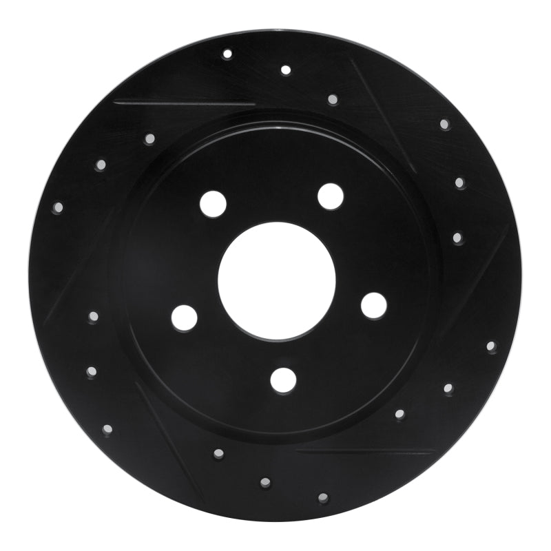 R1 99-03 Renault SCENIC (Mexico) Rear Right Drilled & Slotted Black Brake Rotor