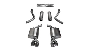 Corsa 2015-2017 Dodge Challenger Sport Cat-Back Dual Rear Exit with Twin 3.5in Polished Pro-Seri