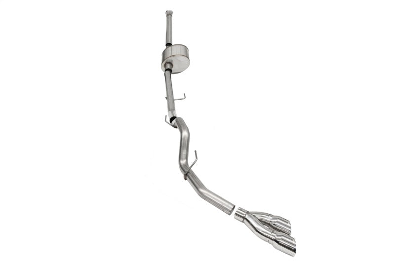 Corsa 2021-2025 Ford F-150 SuperCrew/6.5in Bed 5.0L V8 Xtreme Cat-Back Dual Side Exit-Polished