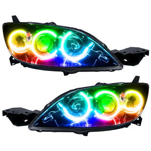 Oracle 04-09 Mazda 3 SMD HL - 4DR - Halogen Style - ColorSHIFT w/o Controller