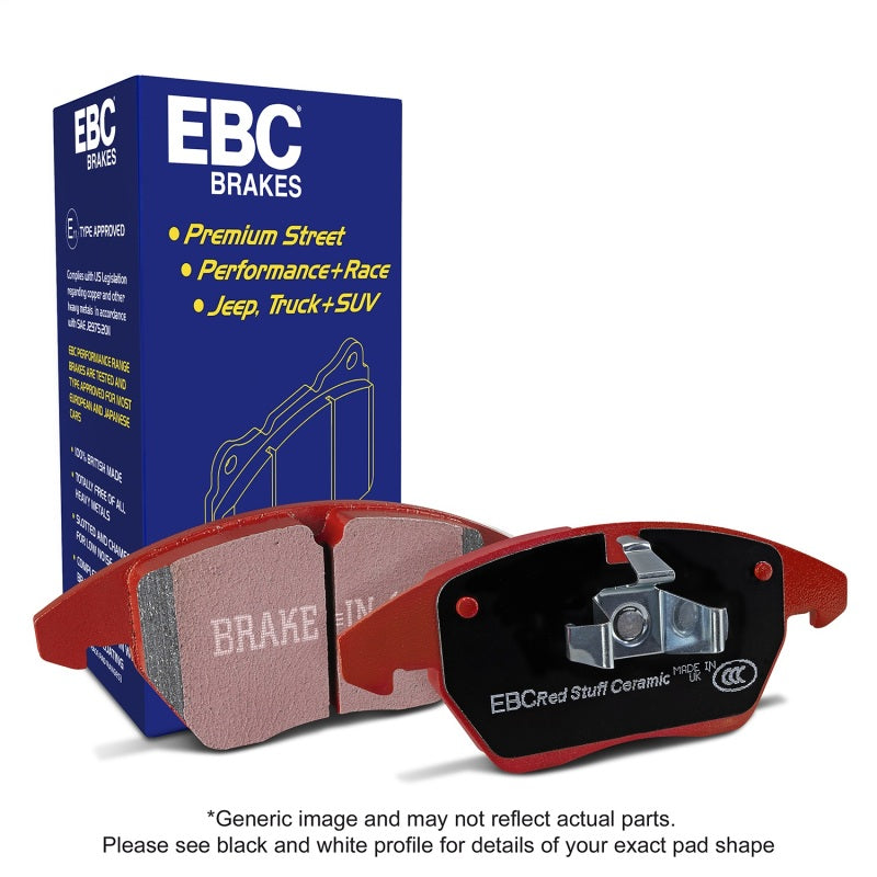 EBC 08-13 Cadillac CTS 3.0 Redstuff Rear Brake Pads