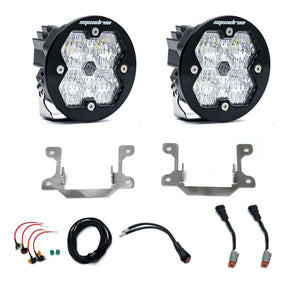 Baja Designs 19-25 Dodge Ram 2500/3500 Squadron Sport 2.0 Fog Pocket Kit (Wide Cornering) - Clear