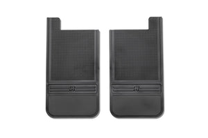 Husky Liners Universal 12in Wide Black Rubber Rear Mud Flaps w/o Weight