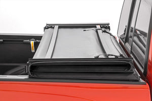 Rough Country Soft Tri-Fold Bed Cover | Ford F-150 (21-26)/F-150 Lightning (22-26)