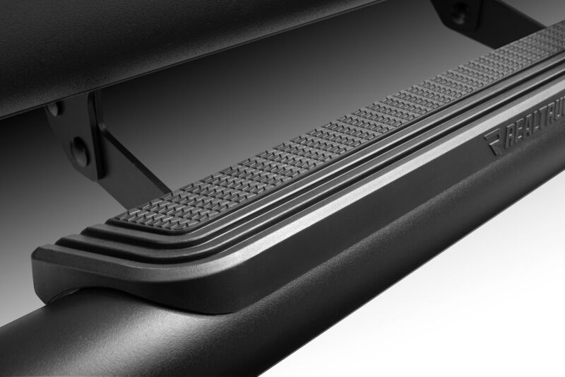 RealTruck 19-26 Chevy Silverado/GMC Sierra 1500 Double Cab Traxio 3in Nerf Bars - Textured Black