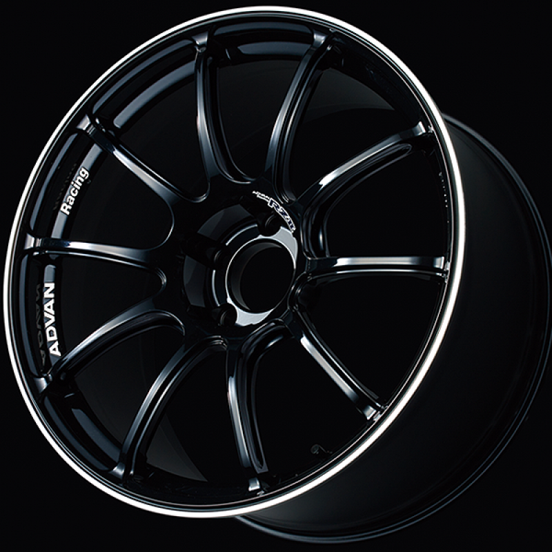 Advan RZII 15x7.0 / +42 Offset / 4x100 / 63mm Bore / Racing Gloss Black and Ring