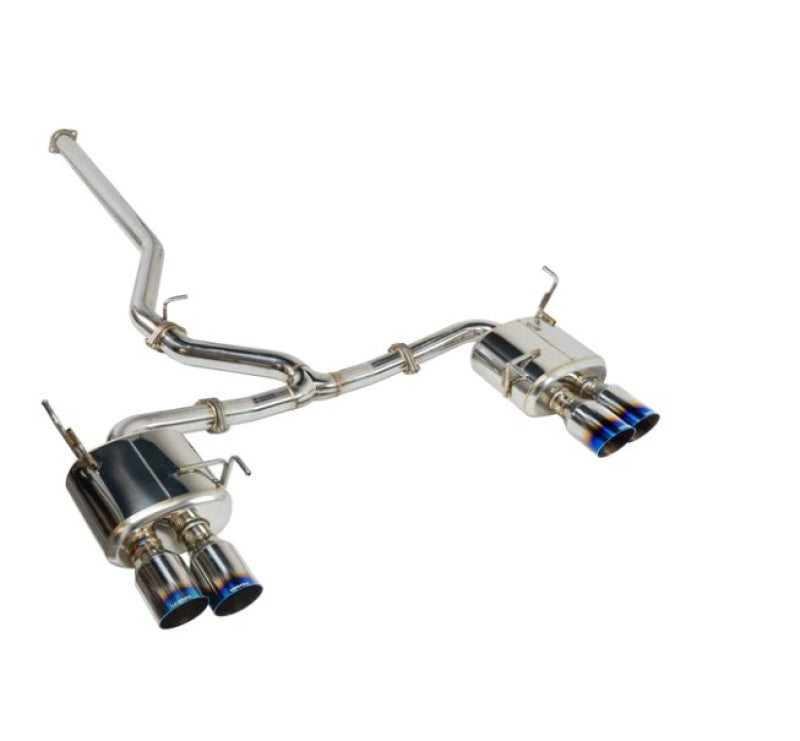 Remark 22+ Subaru WRX (VB) Sports Touring Spec - 4in. Burnt SS Quad Tips (Non-Resonated)