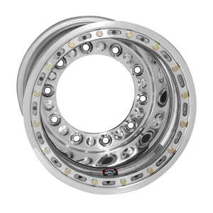 Weld Wide 5 HS 15x14 / 5x10.25 / 3 BS - Polished Shell - Polished OBL Wheel