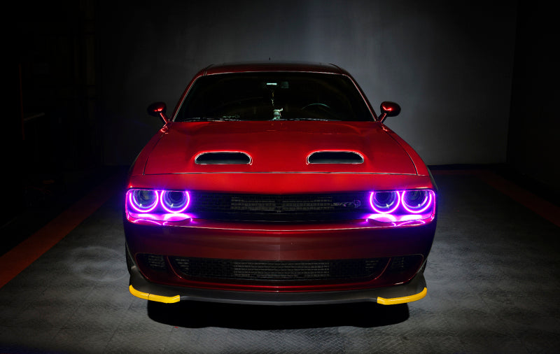 Oracle Dodge Challenger 15-21 LED Waterproof Halo Kit - ColorSHIFT w/o Controller