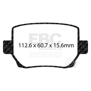 EBC 2020+ Tesla Model Y Electric Performance Bluestuff Rear Brake Pads