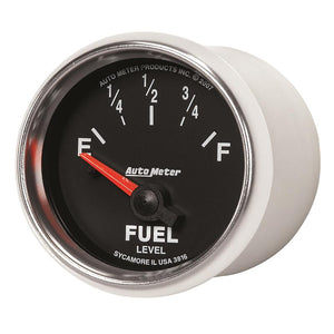 AutoMeter Gauge Fuel Level 2-1/16in. 240 Ohm(e) to 33 Ohm(f) Elec Gs