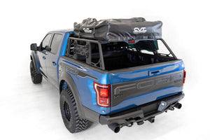 Addictive Desert Designs 2015+ Ford F-150 Overlander Chase Rack w/ 3rd Brake Light - Hammer Black