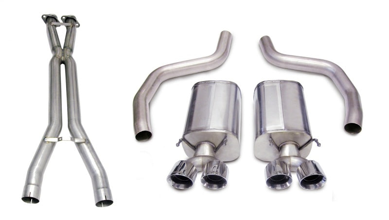 Corsa 06-11 Chevrolet Corvette C6 Z06/ZR1 Sport Cat-Back Dual Rear Exit w/ Twin 4.0in Black Tips
