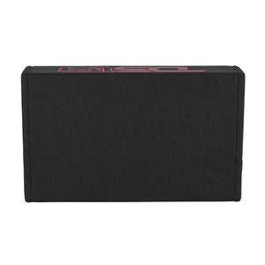 DS18 Single 10in Shallow Enclosure w/ Subwoofer 350 Watts RMS Sealed Black Carpet Amplified