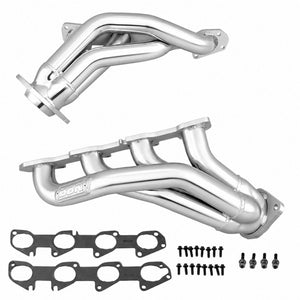 BBK 05-10 Dodge Hemi 6.1L Shorty Tuned Length Exhaust Headers - 1-7/8in Silver Ceramic