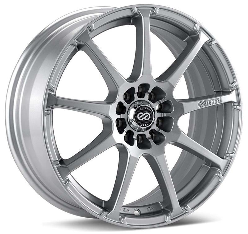 Enkei EDR9 17x7 5x100/114.3 45mm offset 72.6 Bore Diameter Silver Wheel
