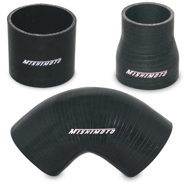 Mishimoto 2.5in Black Silicone Coupler w/ 1/8in NPT Bung