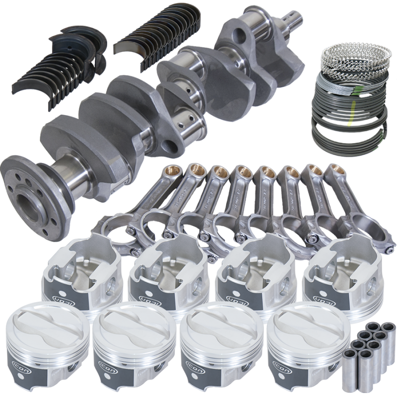 Eagle Chevy LT1 350 1Pc 3.750in Crank 5.700in I-Beam Rods -18cc 4.040in Pistons Rotating Assembly