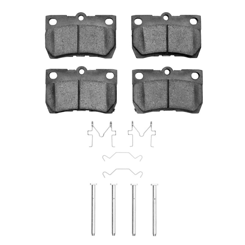 R1 06-13 Lexus IS250 Rear Semi Met Pads & Hardware Kit