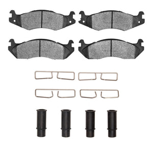R1 82-92 American Motors CONCORD Front Semi Met Pads & Hardware Kit