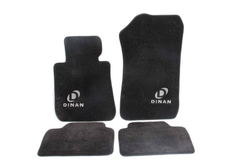 Dinan 17-20 BMW 430i F32/F82 Signature Floor Mats Black w/ Silver Logo - Set of 4