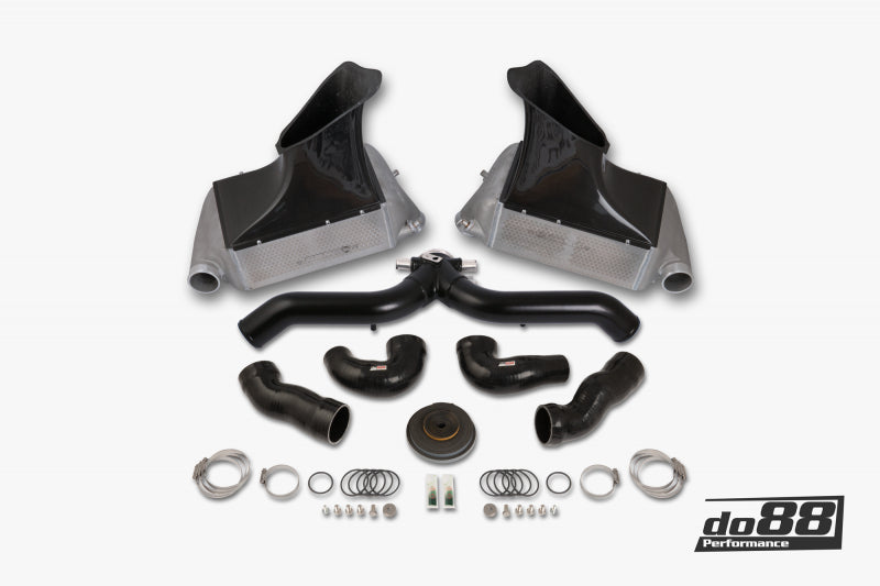 do88 10-12 Porsche 911 Turbo/Turbo S (997.2) BigPack Intercooler Kit w/Black Pipe