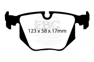 EBC Racing 00-05 BMW 3 Series (E46) RP-1 Race Rear Brake Pads