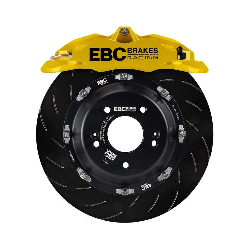 EBC Racing 2016+ Mazda MX-5 (ND) Yellow Apollo-4 Calipers 330mm Rotors Front Big Brake Kit