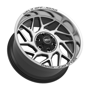 Weld Fulcrum 20x9 / 5x127 / 5 BS / 87.1 HB - Gloss Black Machined - Non-BL Wheel