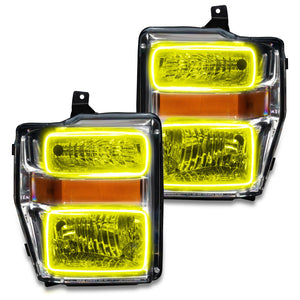 Oracle 08-10 Ford F250 Pre-Assembled Halo Headlights Chrome Housing- w/Simple Controller