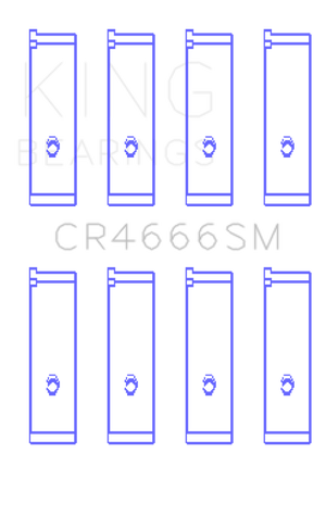 King Engine Bearings Toyota 1TR-FE/ 2TR-FE (Size 0.25) Connecting Rod Bearing Set