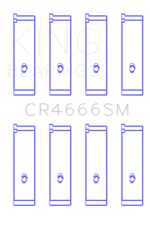King Engine Bearings Toyota 1TR-FE/ 2TR-FE (Size 0.75) Connecting Rod Bearing Set