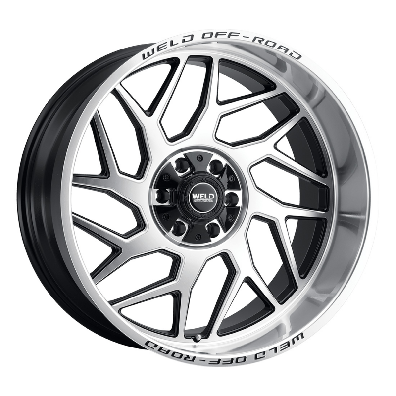 Weld Fulcrum 20x10 / 8x170 / 4.75 BS / 125.1 HB - Gloss Black Machined - Non-BL Wheel