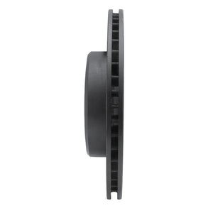 R1 06-23 Dodge Charger Rear Left Drilled & Slotted Black Brake Rotor