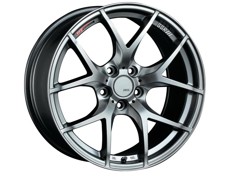 SSR GTV03 18x8.5 5x114.3 40mm Offset Flat Black Wheel 05-07 STI / 11+ tC