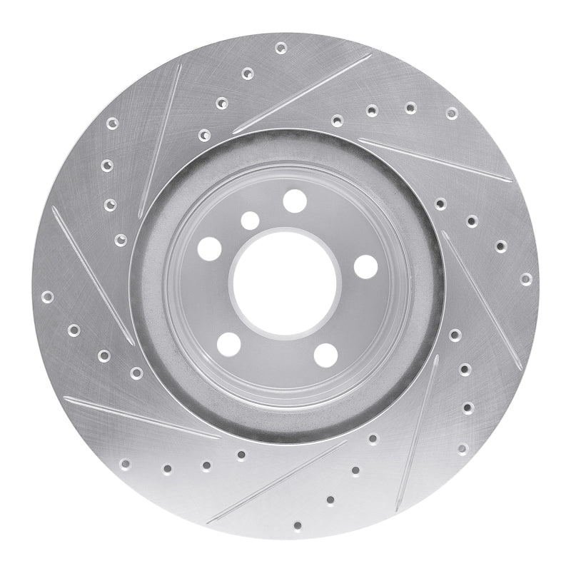 R1 12-20 BMW 118i (Mexico) Rear Right Drilled & Slotted Silver Brake Rotor