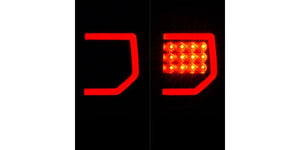 Raxiom 07-13 Toyota Tundra Axial Series Dual C-Shape LED Tail Lights- Black Housing- Clear Lens