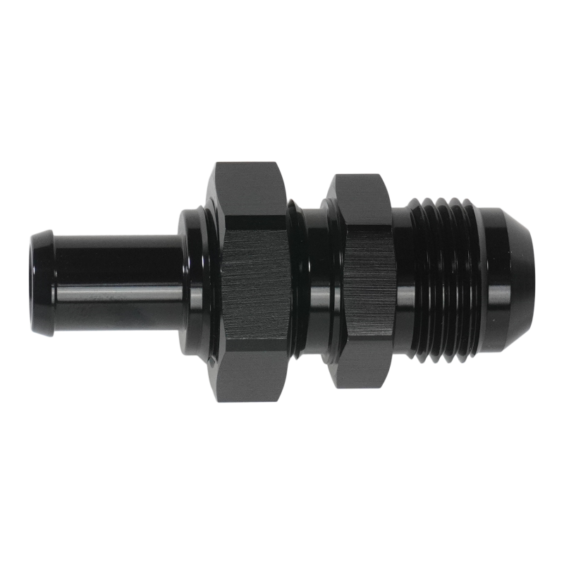 DeatschWerks 10AN Male Flare Bulkhead to 1/2in Hose Barb Straight