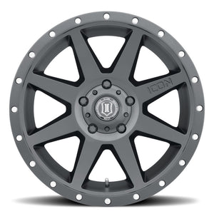 ICON Rebound 20x9 / 6x5.5 / 16mm / 5.625in BS Satin Black Wheel