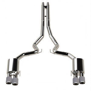 Kooks 18-24 Ford Mustang GT 5.0 3in. Valved Touring Cat-Back Exhaust - Carbon Tips